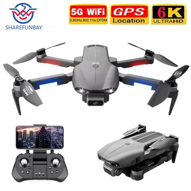 2022 NEW F9 GPS Drone 6K Dual HD Camera Professional Aerial Photography Brushless Motor Foldable Quadcopter RC Dron Toys 1