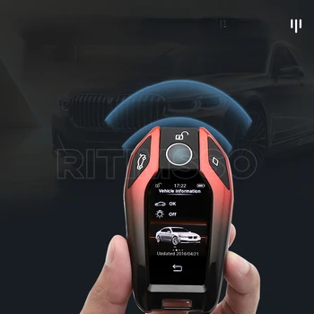 Copertura Della Cassa Chiave dell'automobile Sacchetto Chiave Per Bmw 1 3 5 7 Serie X1 X3 X5 X6 X7 F30 G20 F34 f31 G30 G01 F15 G05 I3 M4 Accessori Auto-Styling - Copertura Della Cassa Chiave dell automobile Sacchetto Chiave Per Bmw 1 3 5 7 Serie