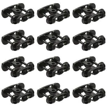 12pcs Model Trains HO Scale 1:87 POM Bogies with 33" Plastic Wheels B Style HP22BHO