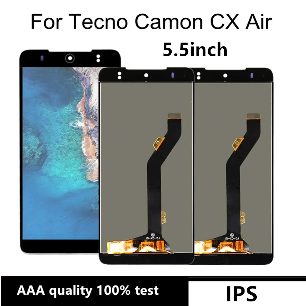 

Touch Screen Digitizer Assembly Replacement, LCD Display for Tecno Camon CX Air, 5.5"