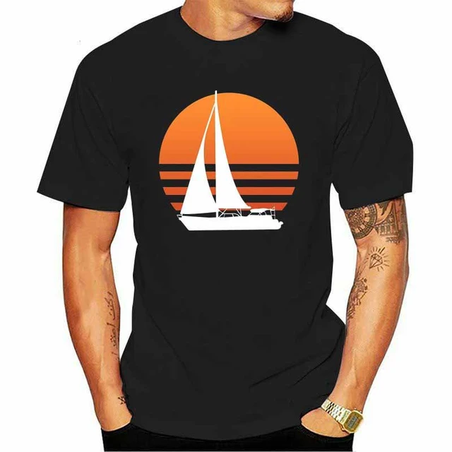 Tee Fashion Men T Shirt Sailing Shirt Yacht Sailing T Sailboat T