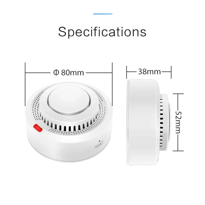 Tuya WiFi Smoke Alarm Fire Protection Smoke Detector Smokehouse Combination Fire Alarm Home Security System Firefighters images - 6
