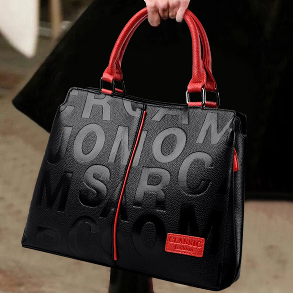 WDL7424) Print Leather Womens Large Tote Bag - China Designer Bag