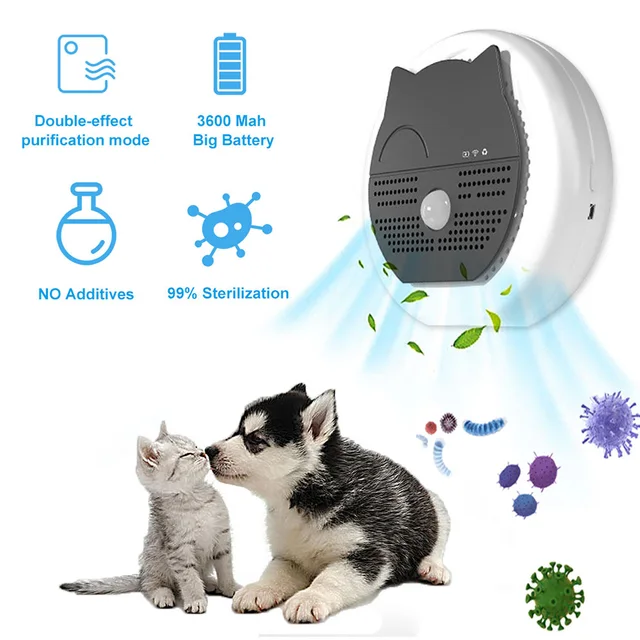 DownyPaws - Purificateur d'air intelligent anti-odeur pour chat