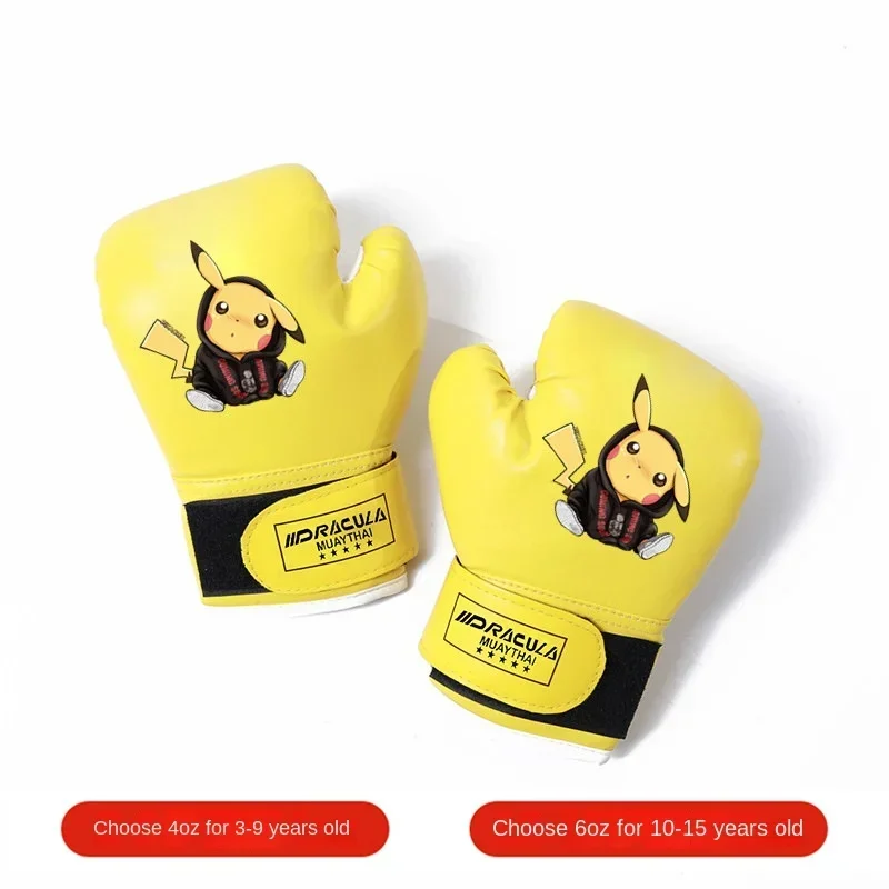 6oz 10oz Pikachu Children Fashion Boxing Gloves Anime