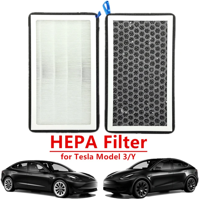 Activated Carbon Filter for Tesla Model3 Tesla ModelY External HEPA Filter  AC Filter Air Conditioner Filter For Model 3 Model Y - AliExpress