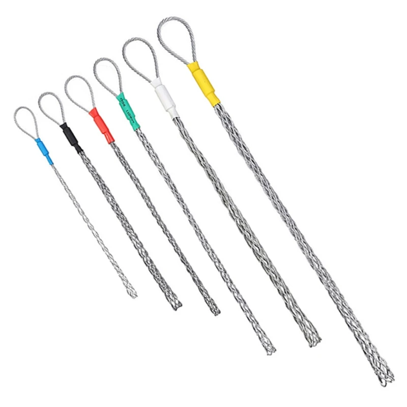 Mesh Puller Anti-slip Pipe Cable Wire Pulling Grips Lassos Cable Pulling Socks Electrician Tools Flexible Eye Multi-size fish tape wire puller cable pulling grip