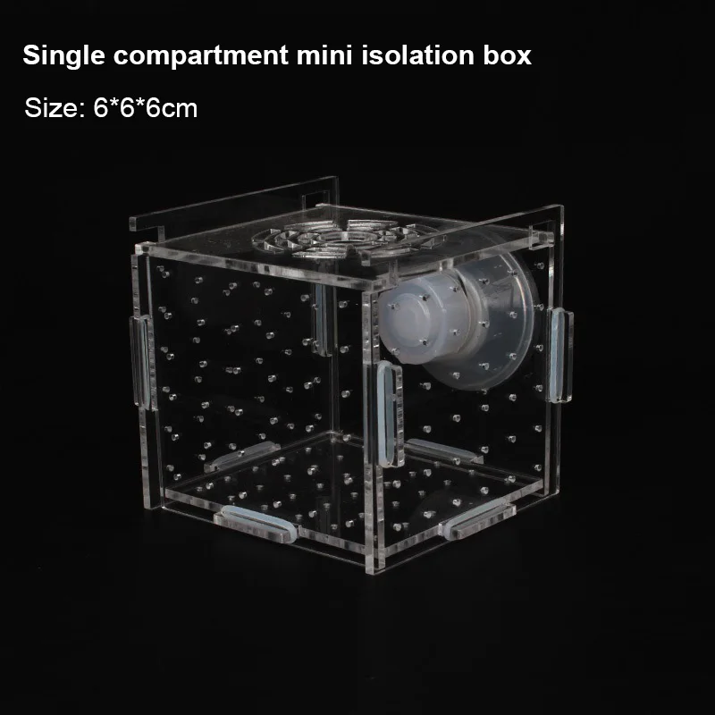 Fish Tank Breeder Box Aquarium Isolation Box Small Fry Incubator Breeding Acrylic Single Double Multi Grid