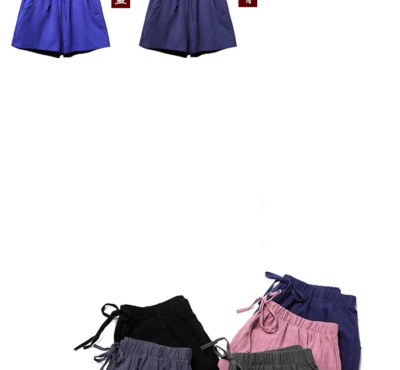 african dresses Hot Summer New Women's Shorts Casual Cotton Linen Shorts Plus Size High Waist Short Fashion Woman Streetwear Short Pants X165 dolphin shorts