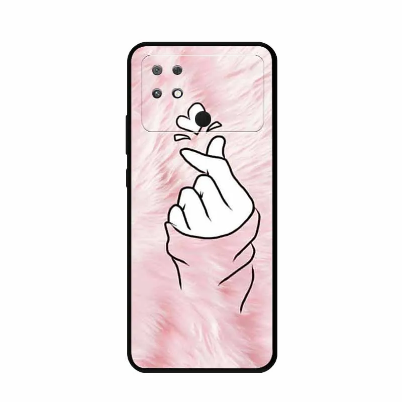 Stylish Soft TPU Silicone Back Cover for Xiaomi Poco C40 - Fashionable Protection Bumper Case