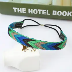 Vintage Bohemian Hand - Braided Floral Headband with Ethnic Embroidery (Style 3)