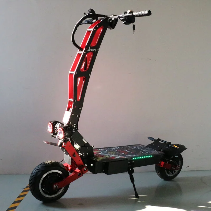 13Inch72V8000WOffroadDualMotorFoldingElectricScooterTopSpeed