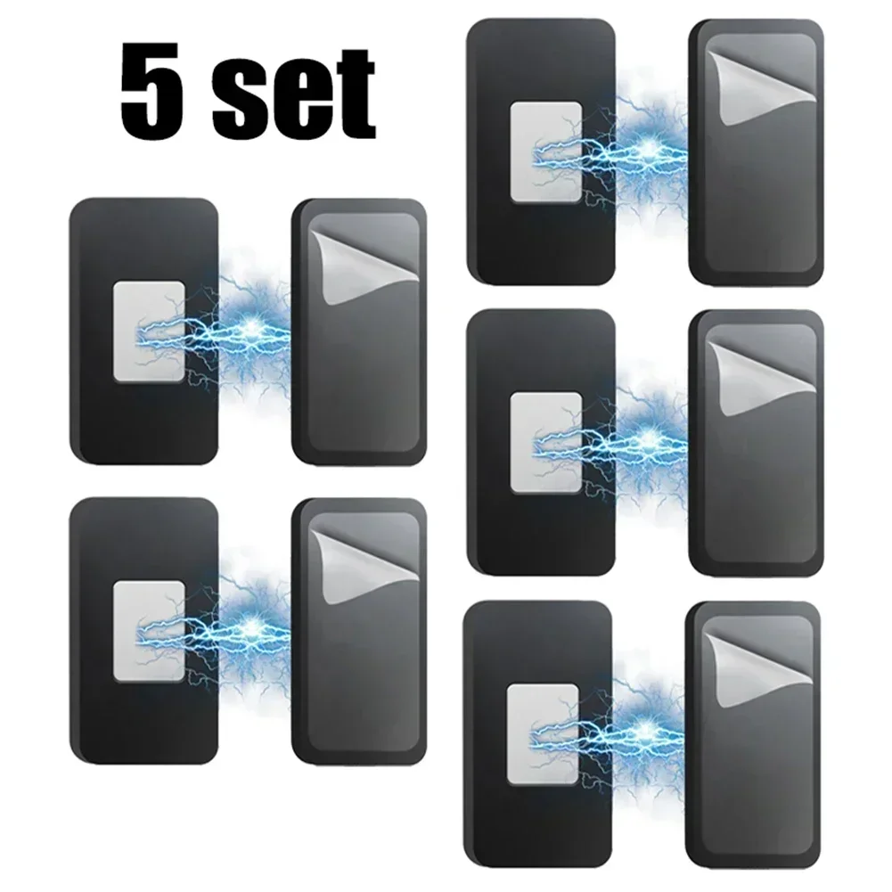 Magnetic Cabinet Catches 1/5set Adhesive Invisible Magnets Latches Closet Door Catch Wardrobe Cupboard Door Closer Hardware
