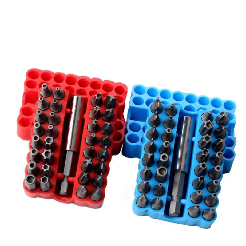 

33 Piece Hollow Solid Screwdriver Head Combination Set, Wind Screwdriver Electric Screwdriver Head, Irregular Screwdriver Head