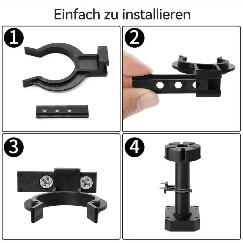 Premium Skirting Clips Set - 20-Pack with 60 Screws for Kitchen Skirting Panels