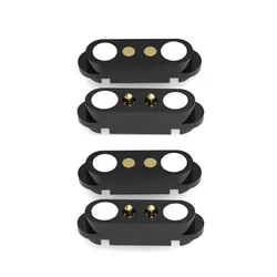 Dual Set Magnetic Spring - Loaded Pogo Pin Connectors - Precision - Engineered for Wireless Charging and DIY Electronics (2Pin Without Ear)