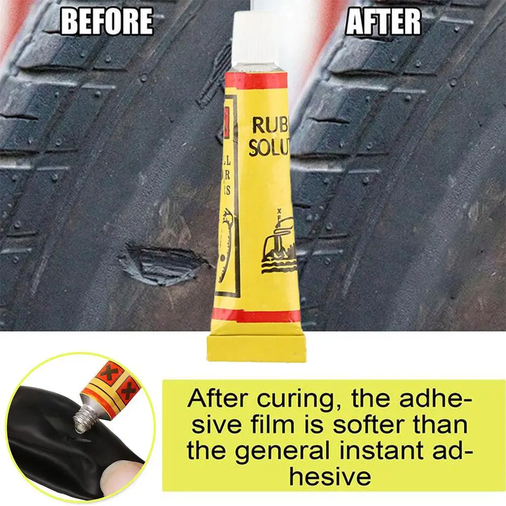 Portable Yellow Rubber Tire Inner Tube Repair Adhesive