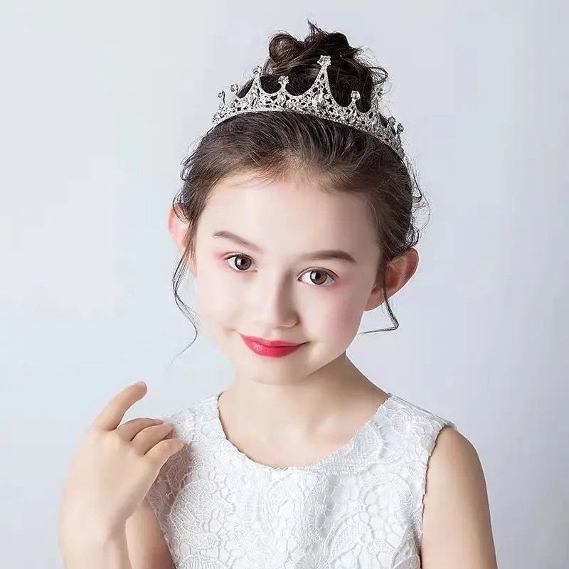 

Crown Tiara Children Korean Princess Cute Little Girl Birthday Crown Girls Tiara Catwalk Show Hair Band Hair Accessories