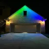 E-top 200ft Permanent Track Holiday Decorative Lighting DC12V Led Christmas Waterproof Gemstone Light RGB 30mm Point Pixel Light 6