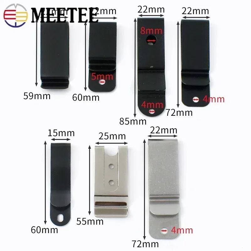 Metal Belt Clip Buckle Set with Waistband and Pocket Loop Hooks - DIY Hardware Accessories