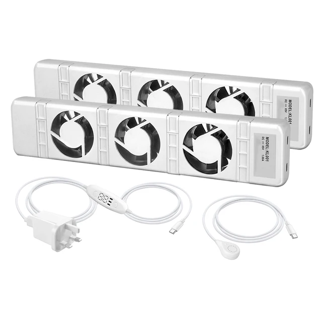 พัดลมระบายอากาศขนาด 320x70x30 มม. พัดลมระบายอากาศแบบเงียบสำหรับหม้อน้ำ หม้อน้ำอัจฉริยะ ทำงานเงียบ ควบคุมอุณหภูมิ สวิตช์อัตโนมัติ 1