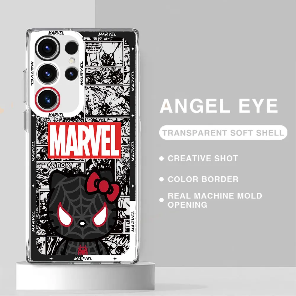 thumbnail image 1 of Funda de teléfono para Samsung Galaxy S24 S20FE Note 10 Plus S20 Plus S21 S22 Plus S23 Ultra S10, Marvel Spidermans Hello Kitty, 1 of 5