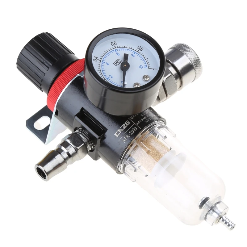 Filtro Separatore Olio-Acqua Per Compressore | Regolatore Di Pressione | Manometro Integrato | AFC 2000