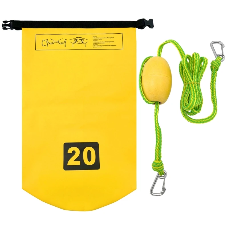 Sand Anchors Dry Bag Small Anchors Dinghies System Waterproofs Dry Bag for Kayaking, Boatings, Water Sports 24BD