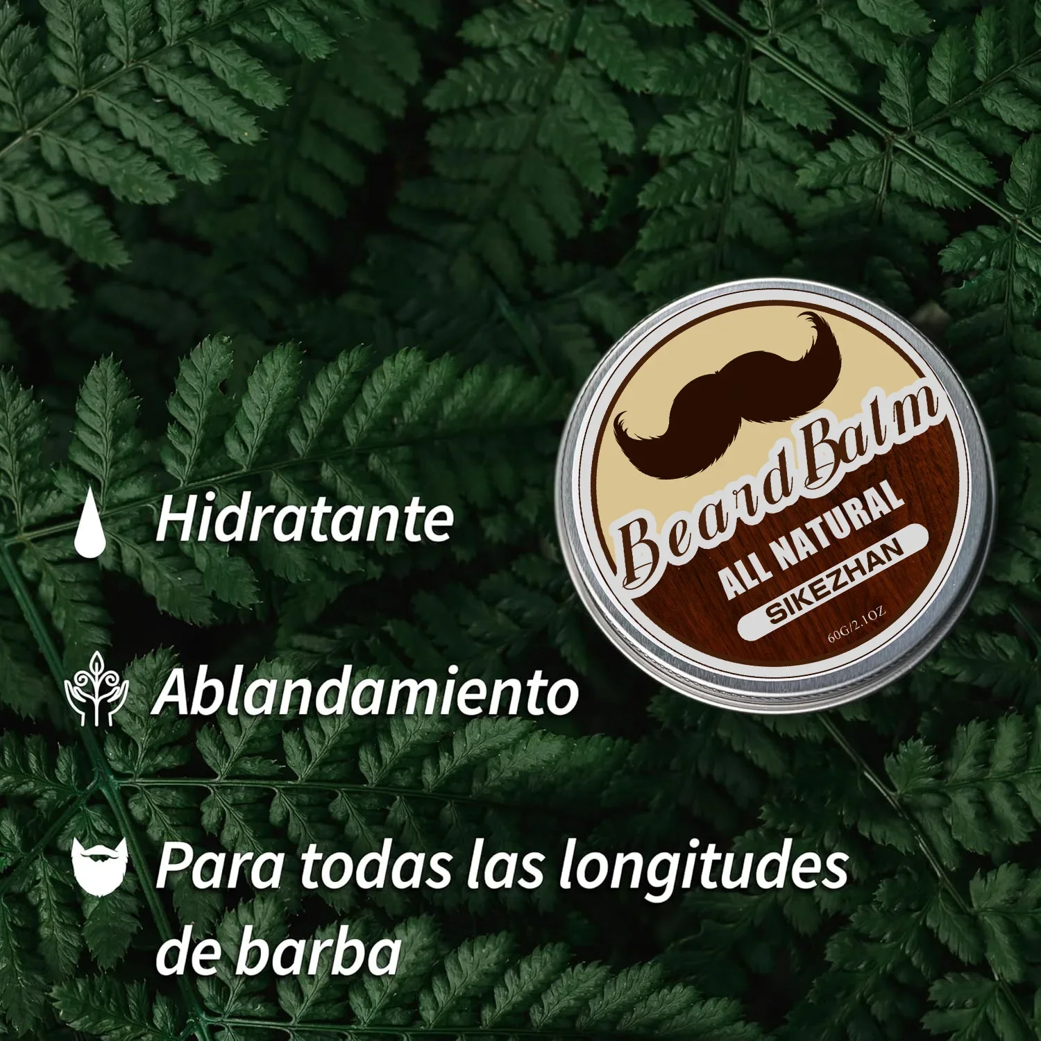 Natural Beard Balm Wax Beard Growth Oil Moisturizing Smoothing Beard Styling Professional Care Cream Skin Care - Image 2