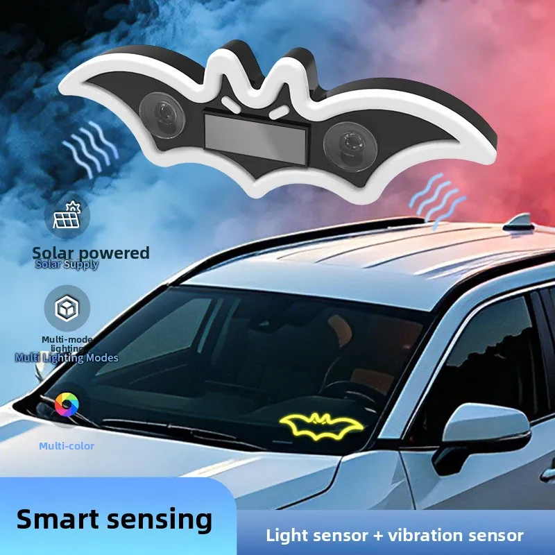 Solar-Powered LED Car Décor and Warning Light