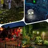 Halloween Skull Solar Lights Solar Skeleton Lights Pathway Lights Skull Lamp Skeleton Pathway Lights Waterproof Ghost Lights 4