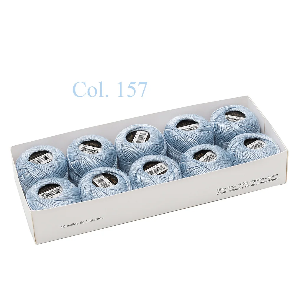 Egyptian Long Staple Cotton Embroidery and Hand Sewing Thread Set - 10 Balls