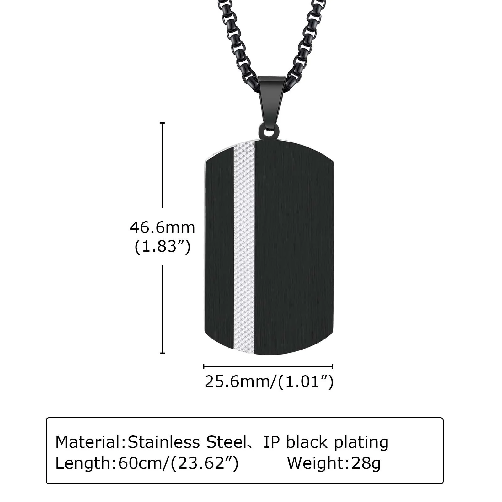 Men's Dog Tag Necklaces - The Black Bow Jewelry Company