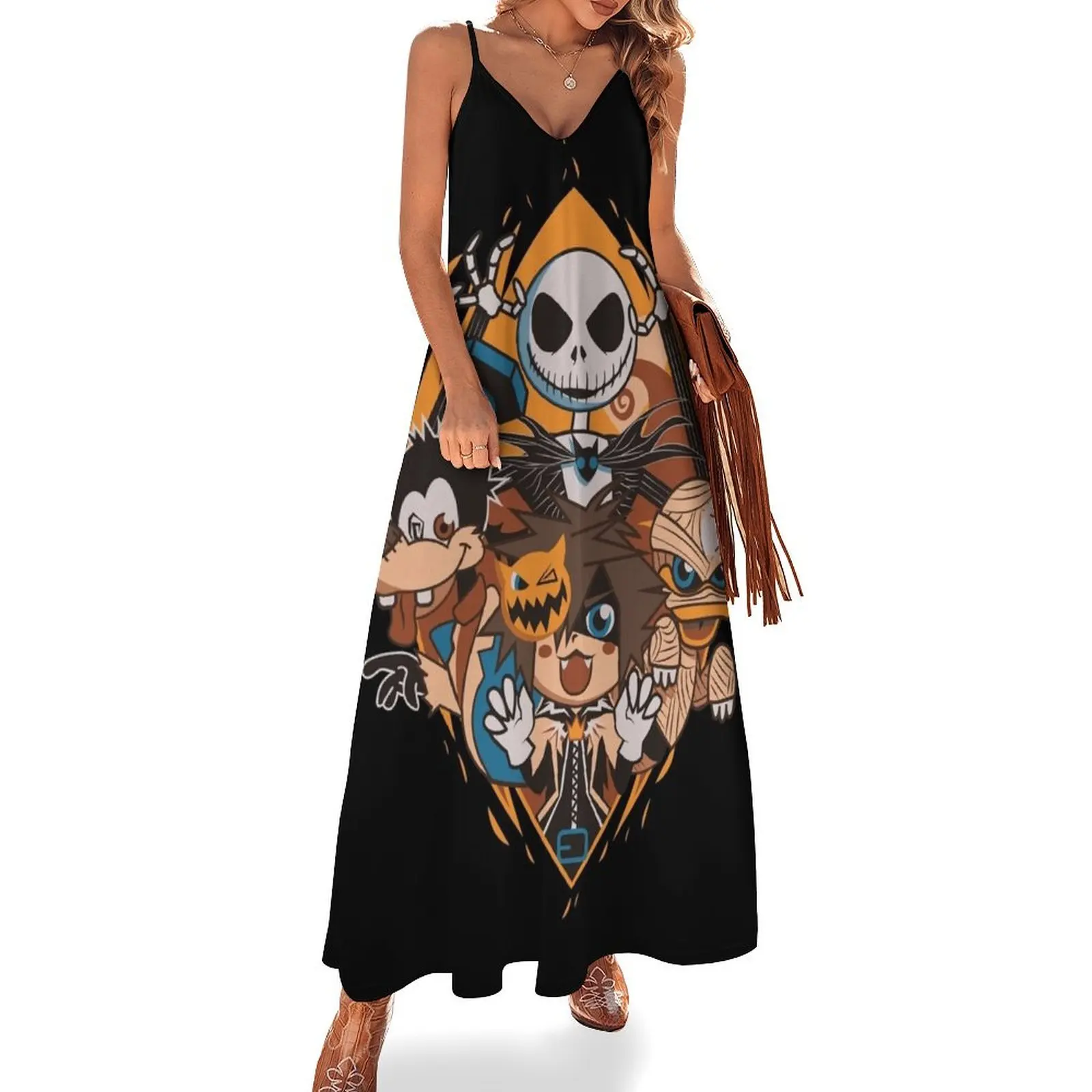 

This is Halloween Sleeveless Dress dress for women summer dresses for womens 2024 Dress for pregnant women