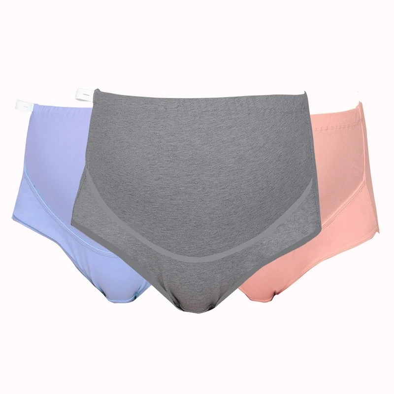 High Waist Pregnant Panties Maternity Panties Pregnant Women's Underpants Adjustable Belly Support Briefs For Pregnant Women 1PC