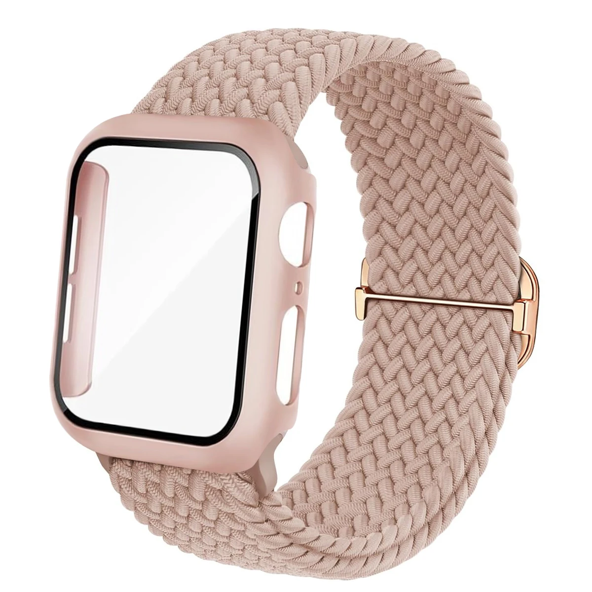 ตัวเลือกสินค้า สายนาฬิกาไนลอนระบายอากาศ+เคสป้องกันสำหรับ Apple Watch