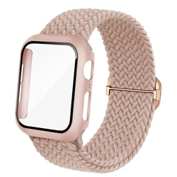 Breathable Nylon Watch Band with Matte Protective Case - 42mm Series10 11 (Silt)