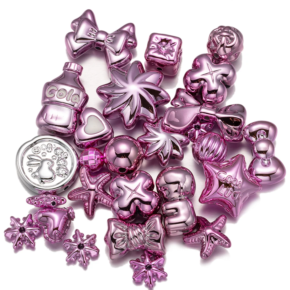 20g Y2K Acryl mehrere Stile gemischte lose Spacer Perlen DIY handgemachte Armband Schlüsselanhänger Schmuck machen Handwerk liefert Zubehör – Detail 1