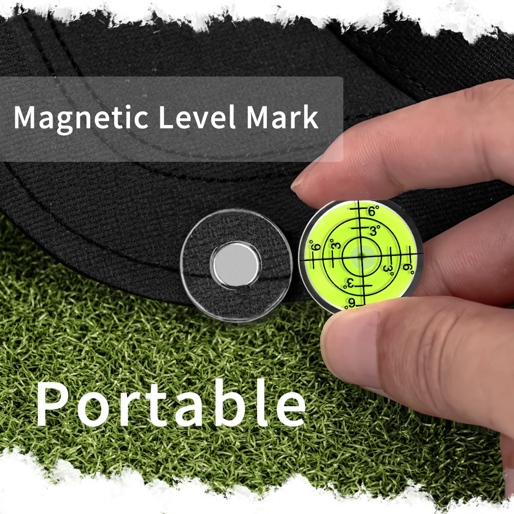 Caiton Magnetic Golf Hat Clip & Ball Marker with Precision Level Golf Putting Alignment Aid for Men and Women golf ball mark golf hat clip