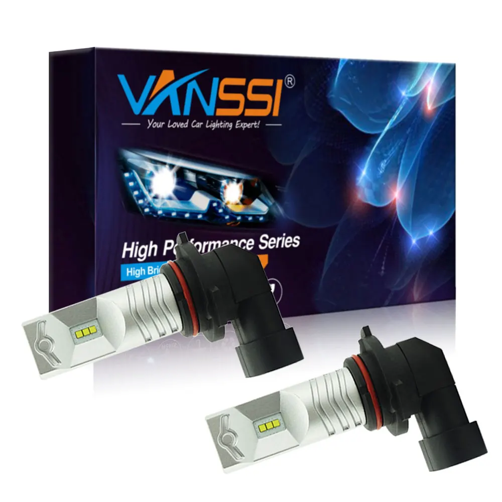 

VANSSI 2 шт. 9006 HB4 Автомобильная фонарь, фонарь, лампы высокой мощности 6000 лм, микросхемы CSP, супер яркий K, белый фонарь, автомобильная противотуманная фара