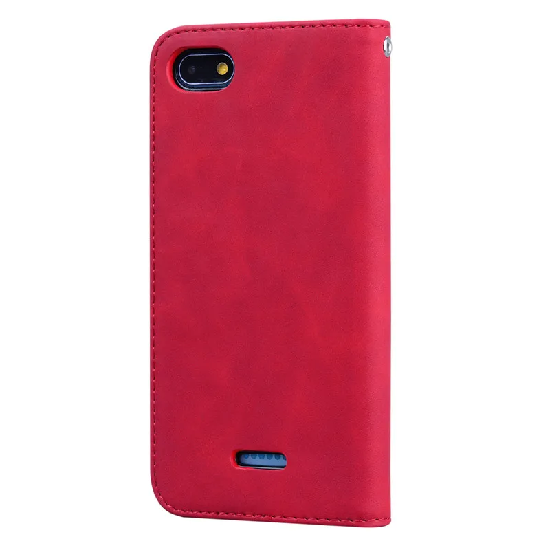 For Xiaomi Redmi 6A Case Redmi Cover Soft Silicon leather wallet