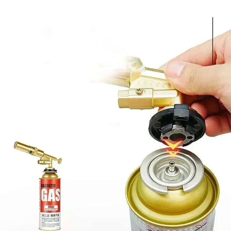 Portable Copper Welding Gas Torch Flame Gun Butane Burner Outdoor Camping BBQ Kitchen Lighter Flamethrower Welding Equipment gas torch welding torch gas burner butane torch