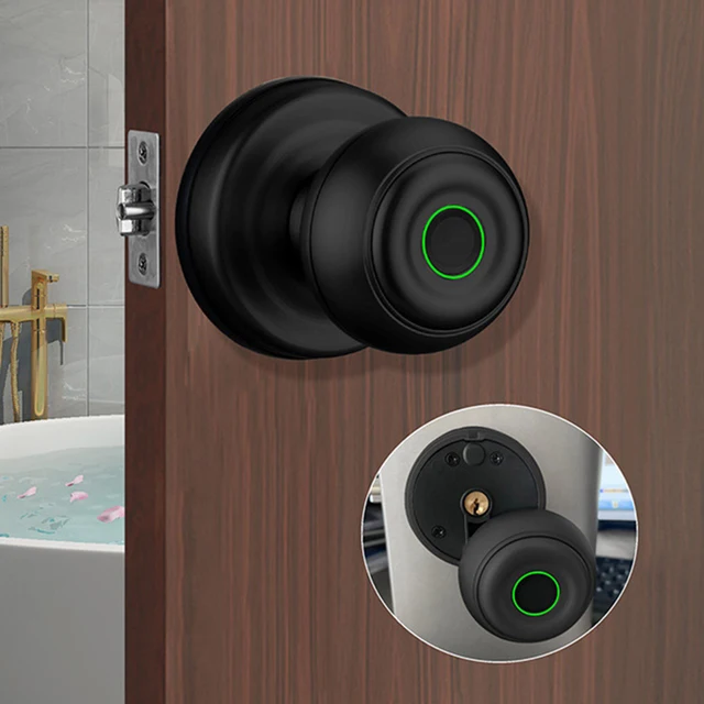 SmarDeer Fingerprint lock for Tuya Bluetooth smart lock Keyless entry Biometric Fingerprint Type-C and mechanical key unlock 1