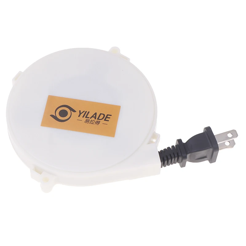 Efficient 220v Retractable Camping Power Reel Cable, US EU Compatible, 1.6m Length