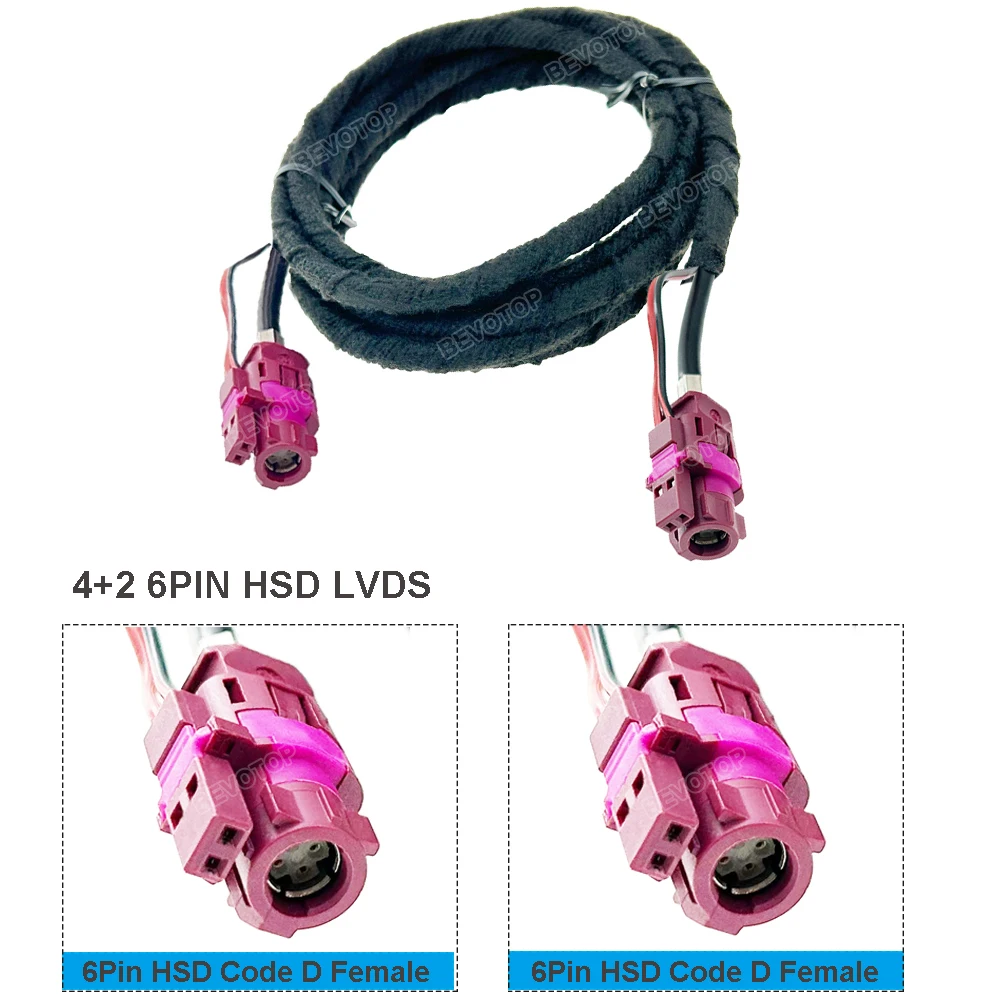 de alta velocidade lvds femea d a femea d 4 mais 2 6pin 01