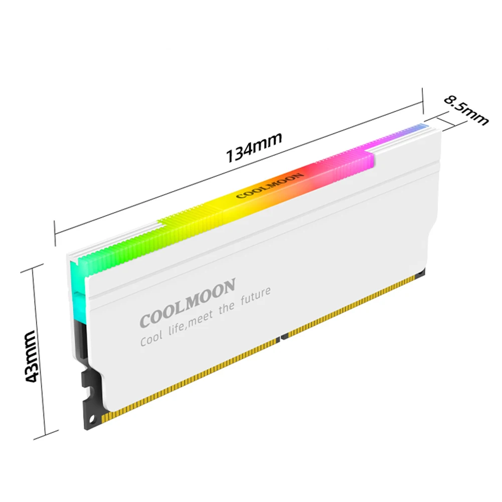 COOLMOON RAM 濭 , ּ   ð  濭 , DDR3 DDR4 ũž PC  ޸𸮿, 5V 3  ARGB 