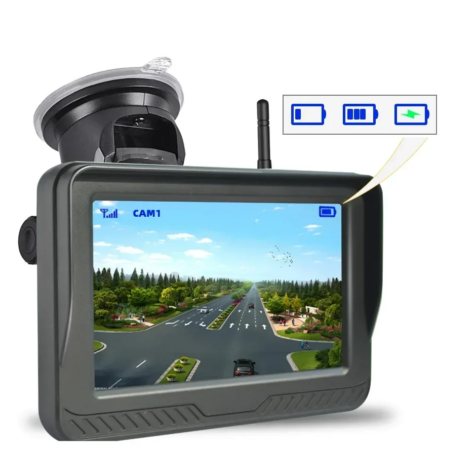 Battery level indicator on monitor