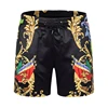 Summer New Style Men Short With Pockets Golden Print Men's Swim Trunks High Quality Quick Dry Beach Swiming 5
