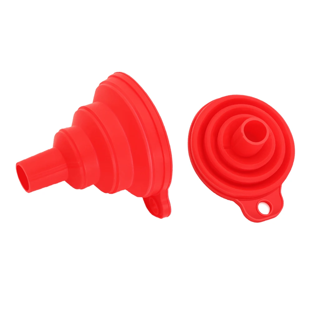 Collapsible Silicone Car Engine Funnel For Ford Mk3 Mk4 Mk5 Fiesta Ecosport Kuga Explorer Edge