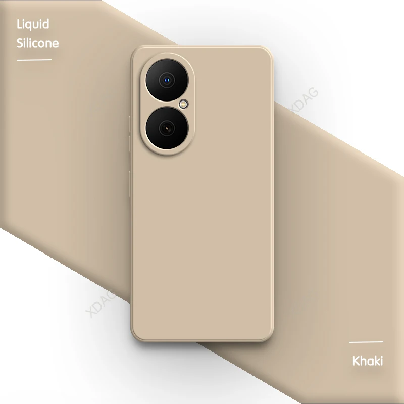 Classic Square Silicone Phone Case with Camera Protection for Huawei Nova Y73 Enjoy 80 5G
